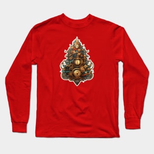 Christmas tree steampunk Long Sleeve T-Shirt